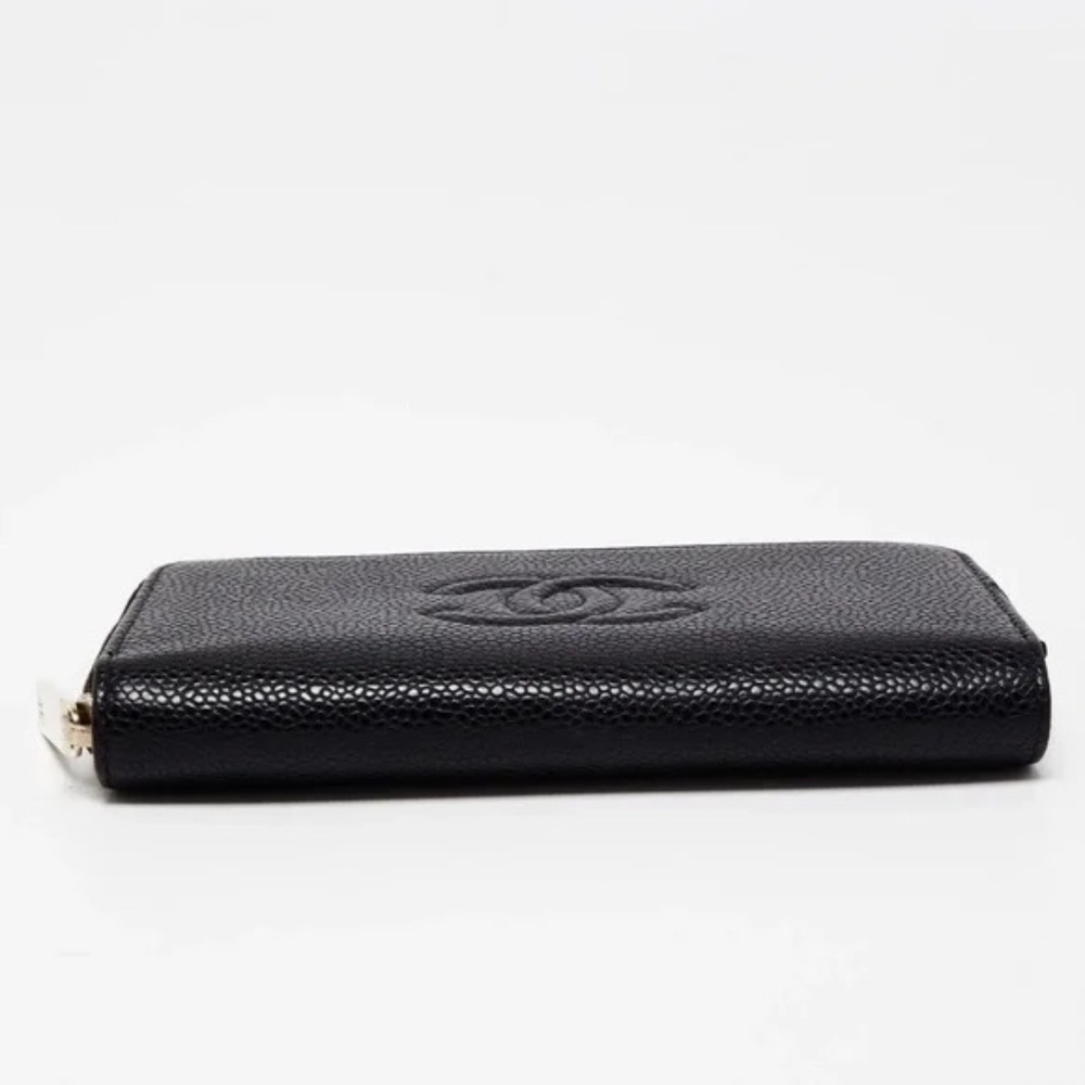 CHANEL Caviar CC Black Leather - Picture 5 of 9